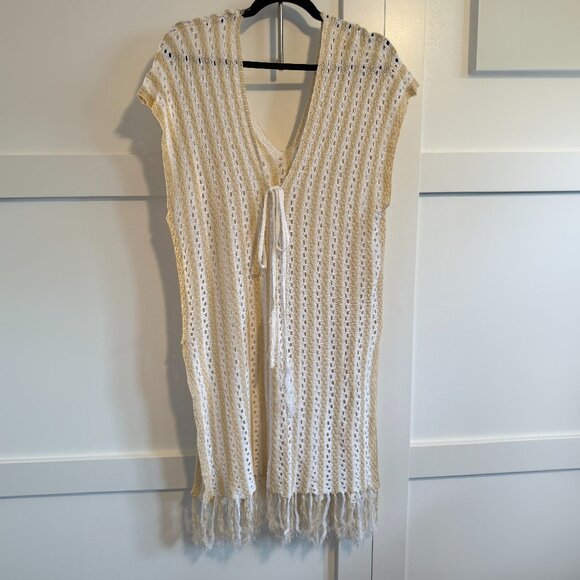 Cupshe Ciara Plunge Tassel Stripe Cover Up, one size - Picture 1 of 1